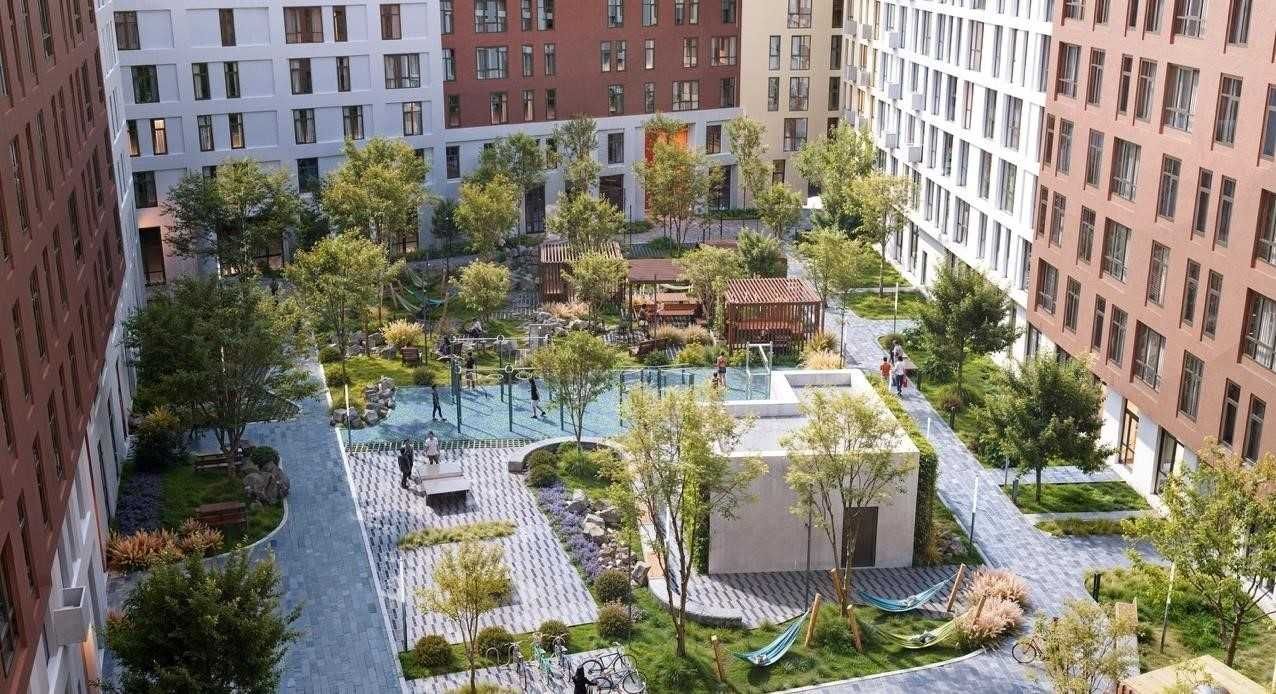 Простора 1-кімнатна квартира 52 м² у ЖК Father — кухня 19 м²