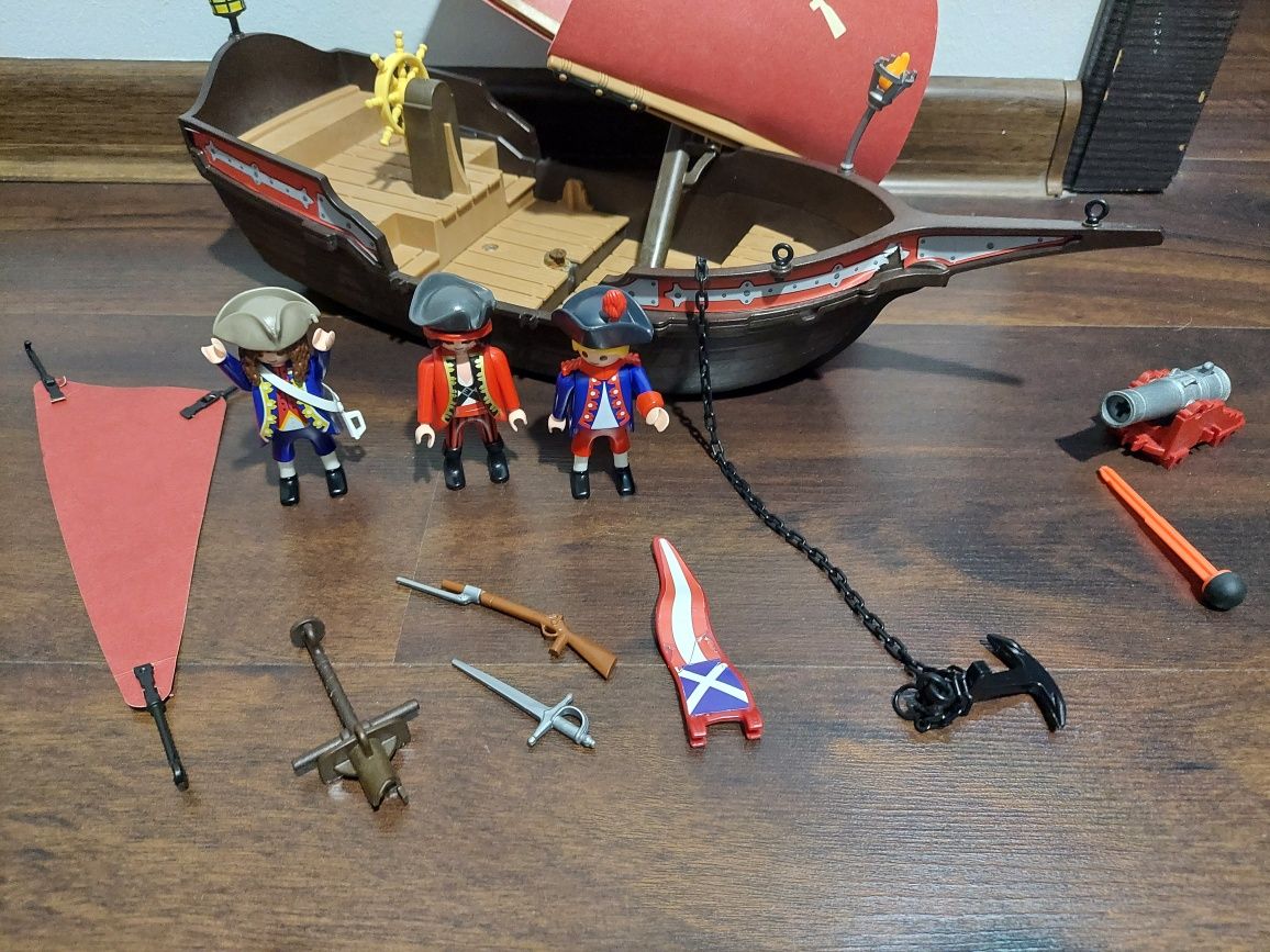 Playmobil 6681 Pirates Statek piracki, kompania angielska, żołnierze