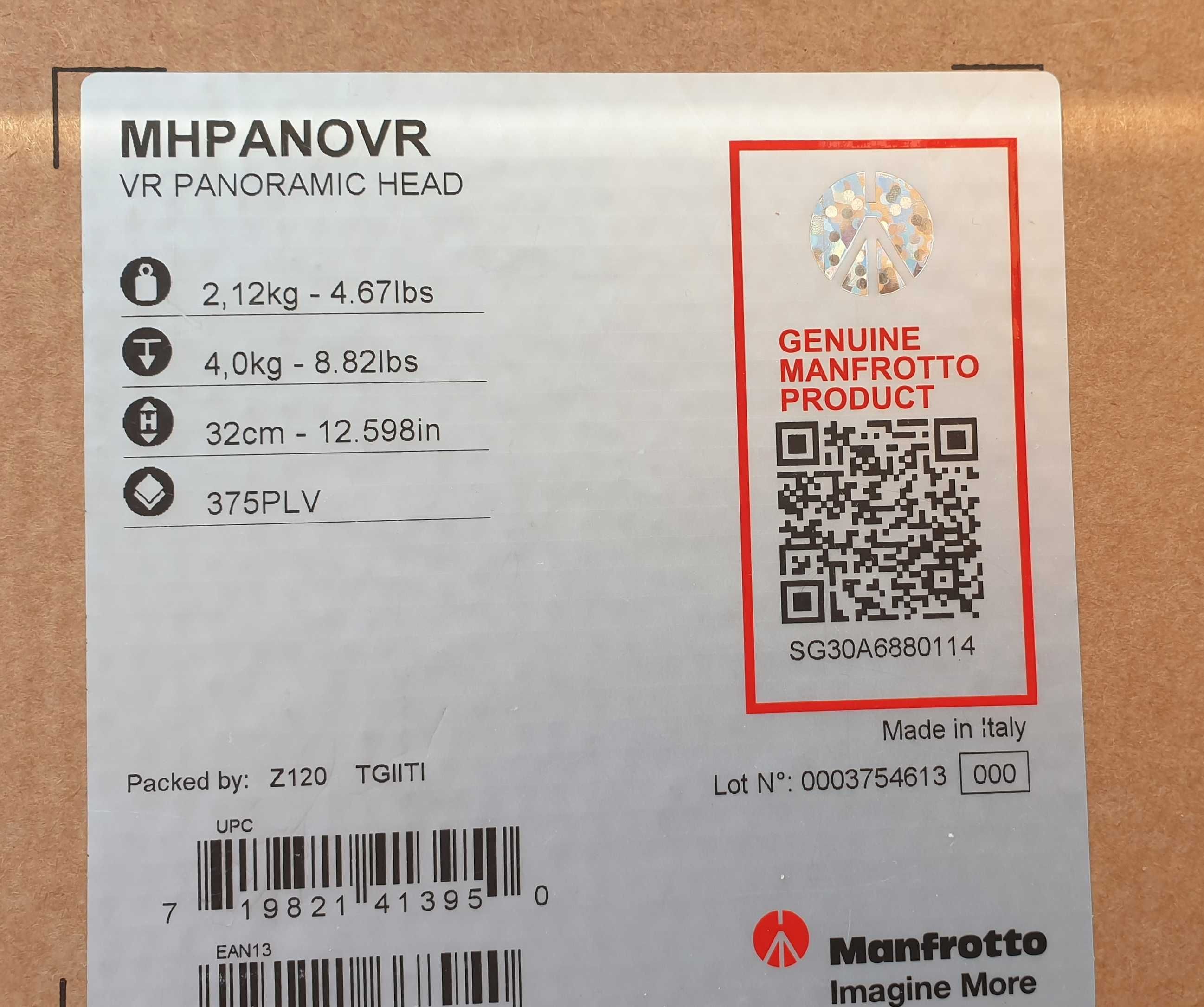 Продам Manfrotto MHPANOVR VR PANORAMIC HEAD (нова штативна голова)