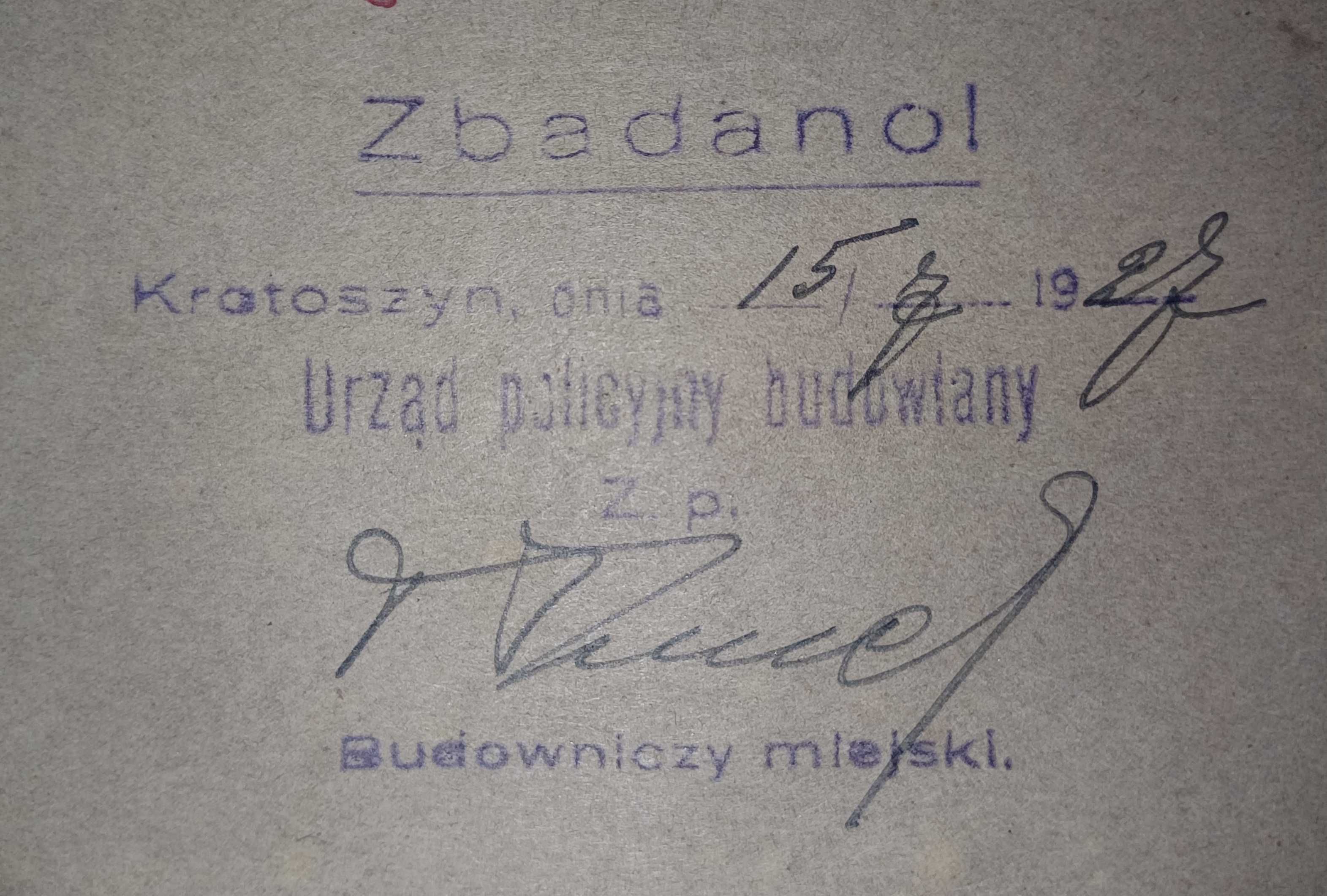 Unikatowe plany przedwojennego budynku elektrowni w Krotoszynie