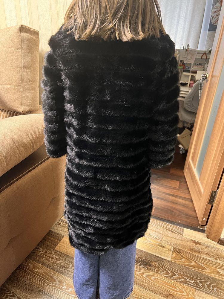 Шуба из норки на худую девушку