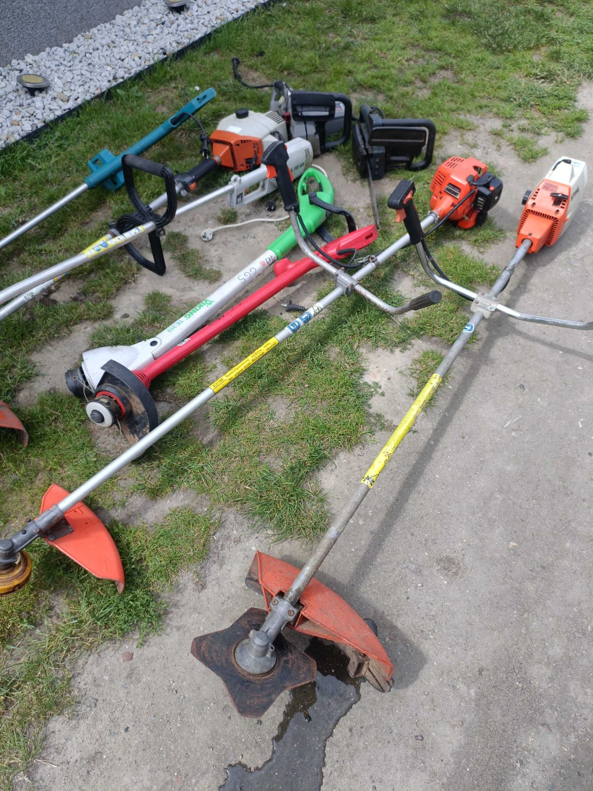 Sprzedam pakiet podkaszarek elektrycznycz i spalinowych