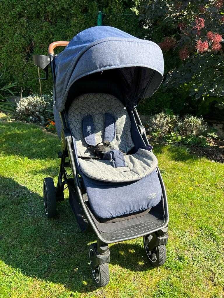 Wózek spacerowy Britax b-agile r, śpiwór i muffka zafirro, torba zopa