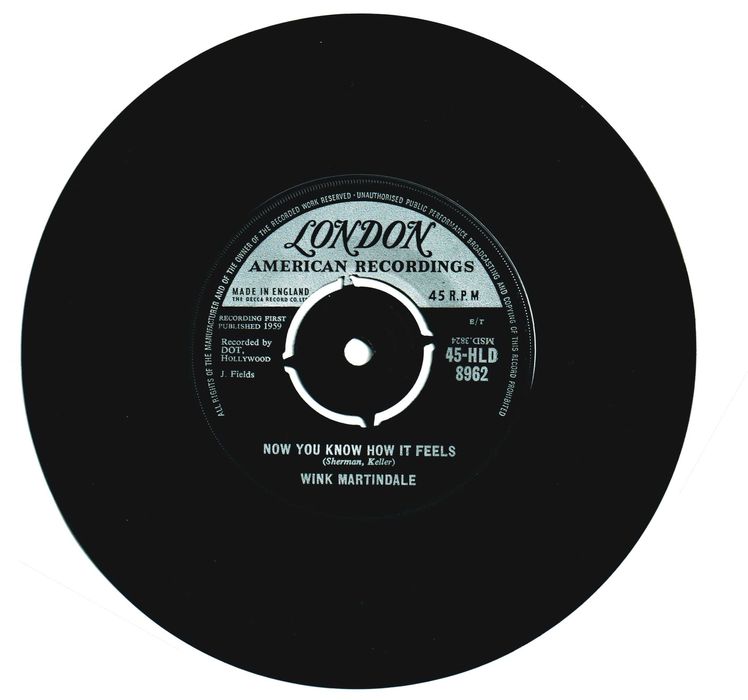Wink Martindale – Deck Of Cards - 7" 45 rpm - 1959