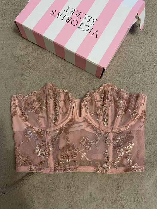 Бюст, бюстье без бретелей, корсет, топ Victoria’s Secret 32B/70B/xs