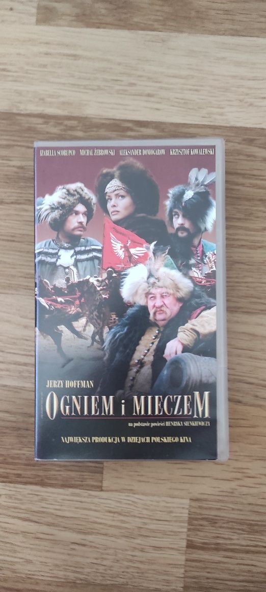 Film Ogniem i mieczem reż. Jerzy Hoffman, kaseta VHS