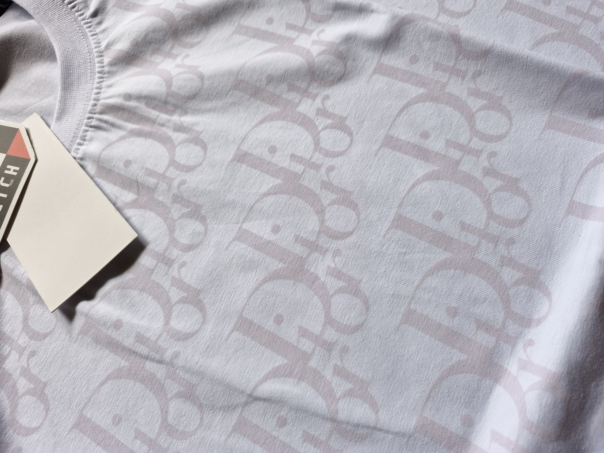Magiczne koszulka męska bawełna tshirt biała logo lato dior xl  l