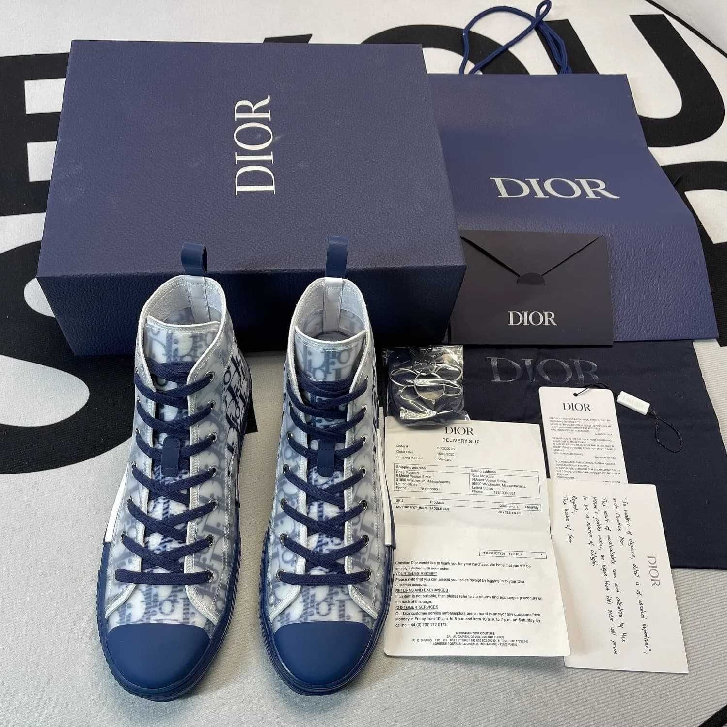 Buty Dior B23 High Blue White (35-46)