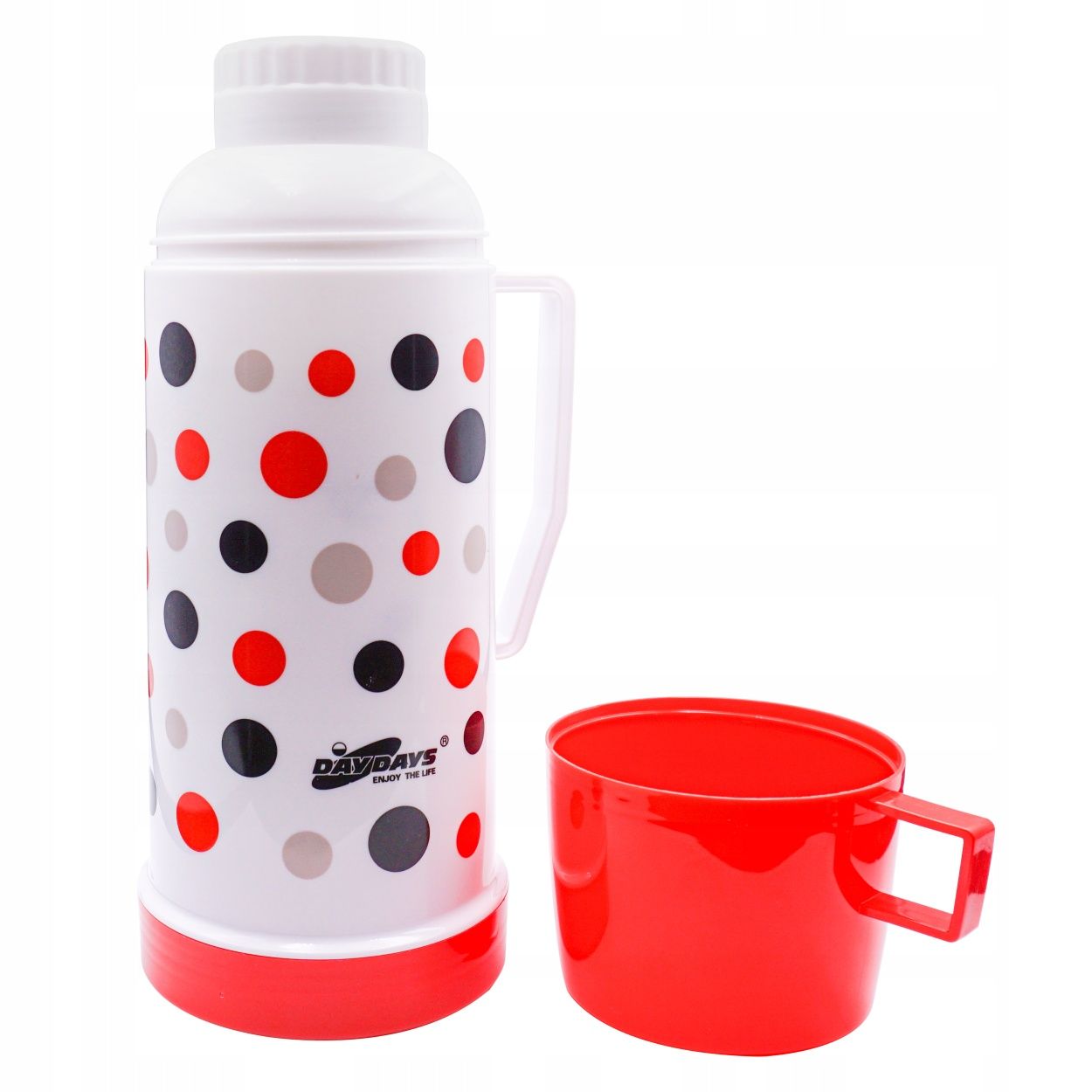 szczelny termos szklany wkład + kubek jakość 600ml