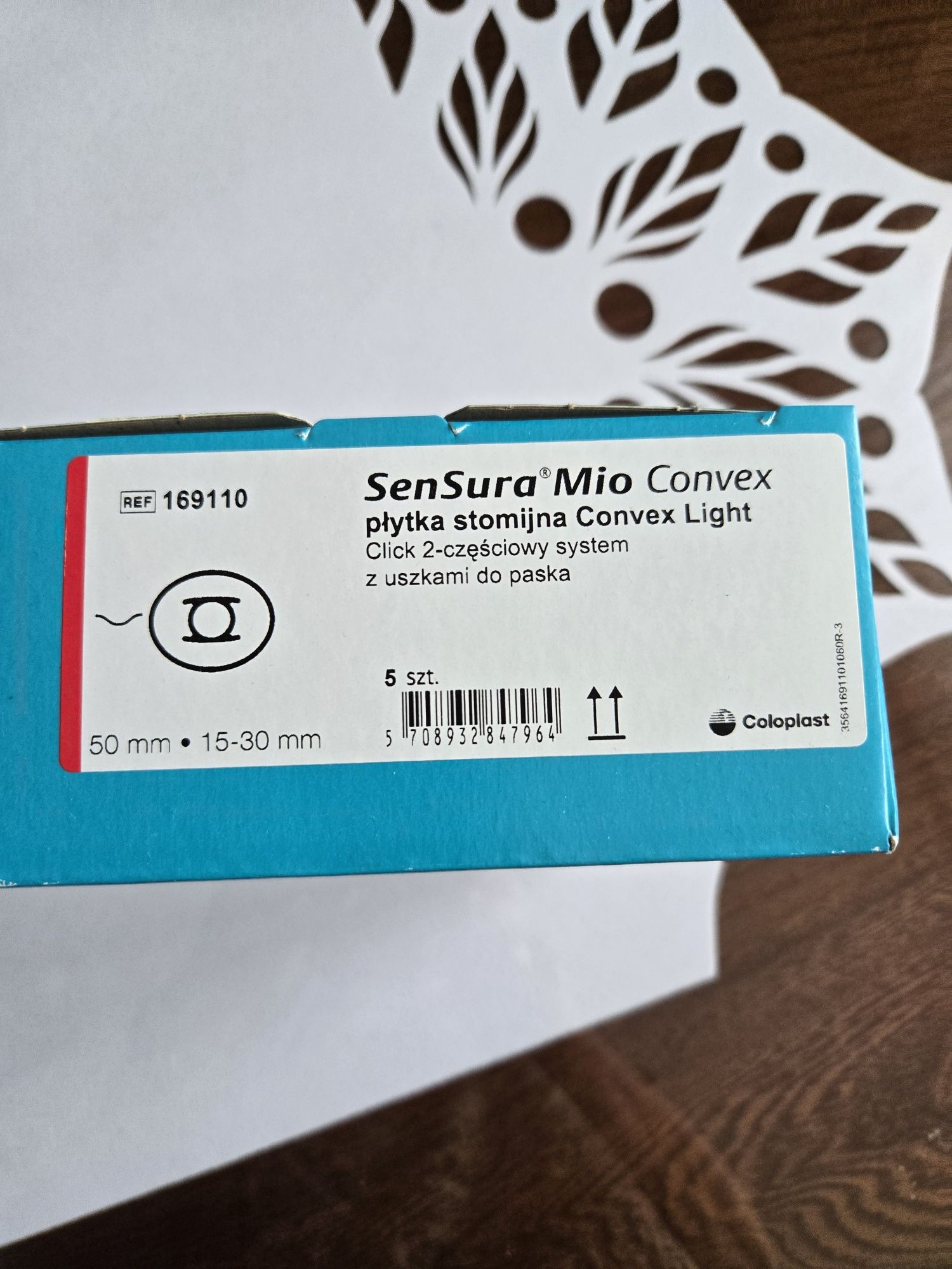 Plytki stomijne  SenSura Mio Convex 2 opakowania