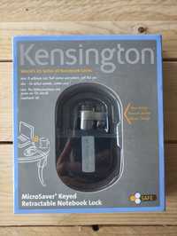 Linka, zabezpieczenie laptopa Kensington Micro Saver, retraktor.