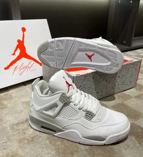 ButyDamskie Air Jordan_4_Retro_White_Oreo_Uniseks R.38