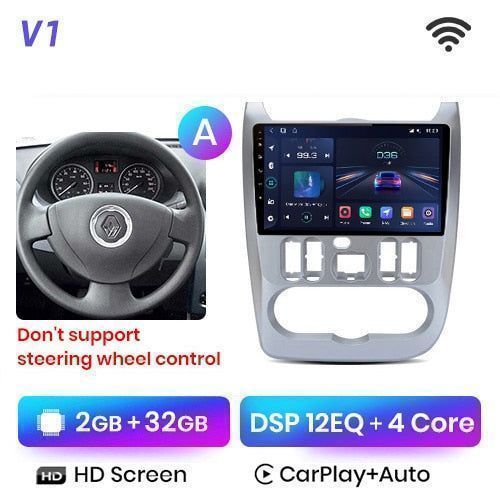 Radio nawigacja Renault Logan 1 Sandero Dacia Duster Android 2GB 32GB