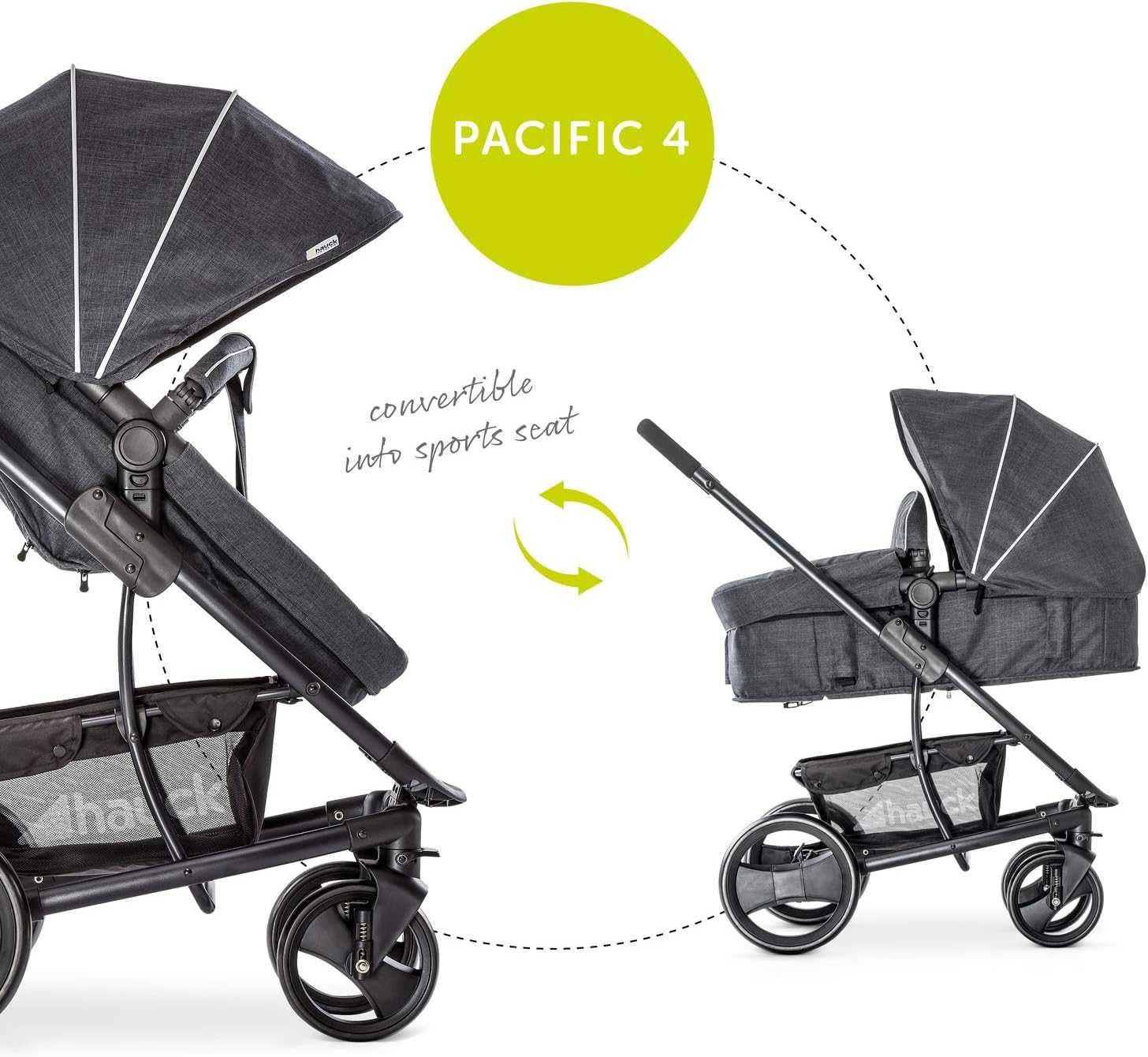 Wózek dziecięcy 3w1 Hauck Pacific 4 Shop N Drive