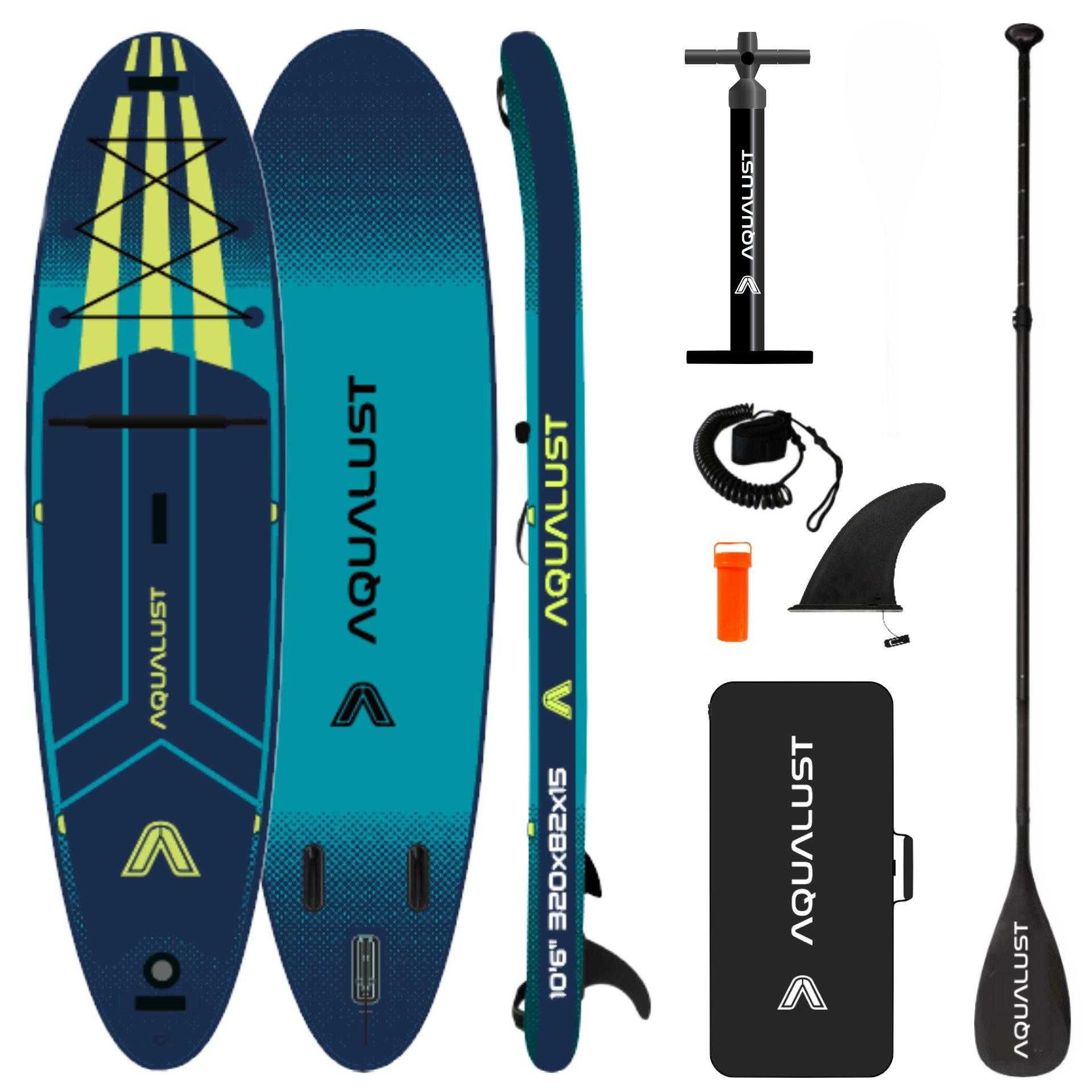 AQUALUST SUP NEW 2025 дошка САП НОВА 2 ШАРИ 320/365см борд board доска