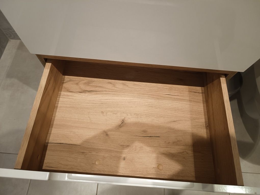 Szafka z umywalką 60 cm szafka Aruba dąb do łazienki łazienkowa