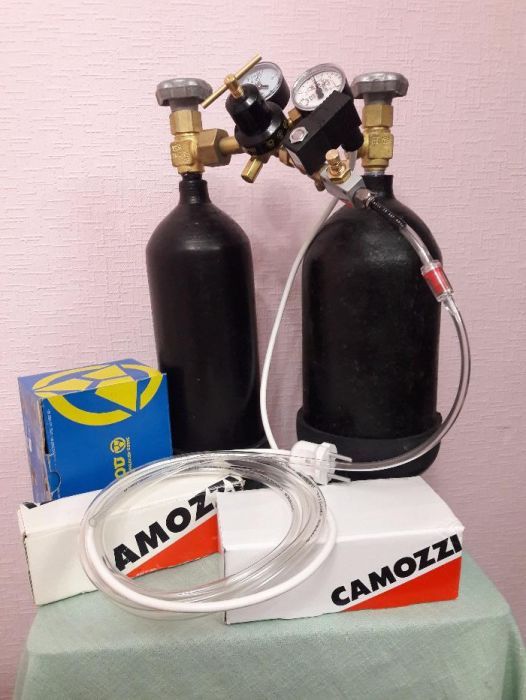 Со2 система Camozzi углекислотная аквариумная баллон балон камоци гроу