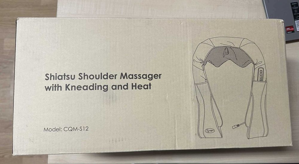 Shiatsu Shoulder Massager z funkcją ogrzewania i ugniatania