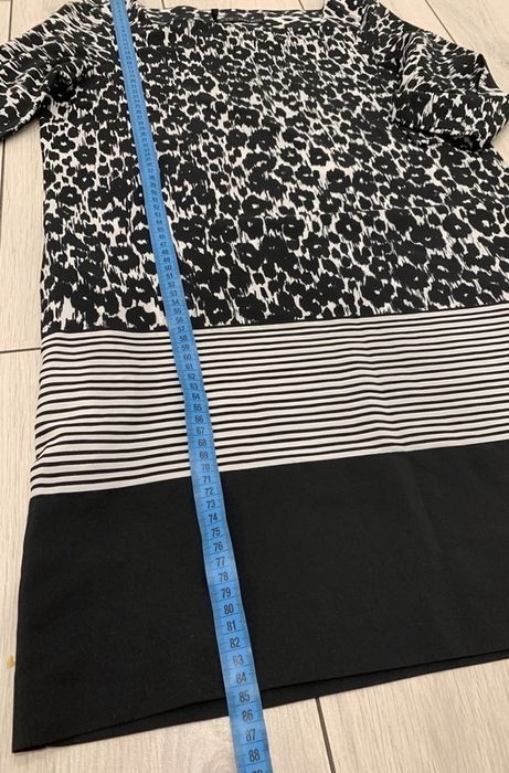 Sukienka Zara Basic paski panterka rozmiar S