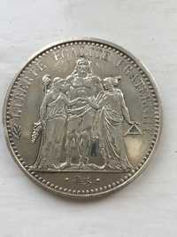 Moneta srebrna Herkules 10 Franków 1971