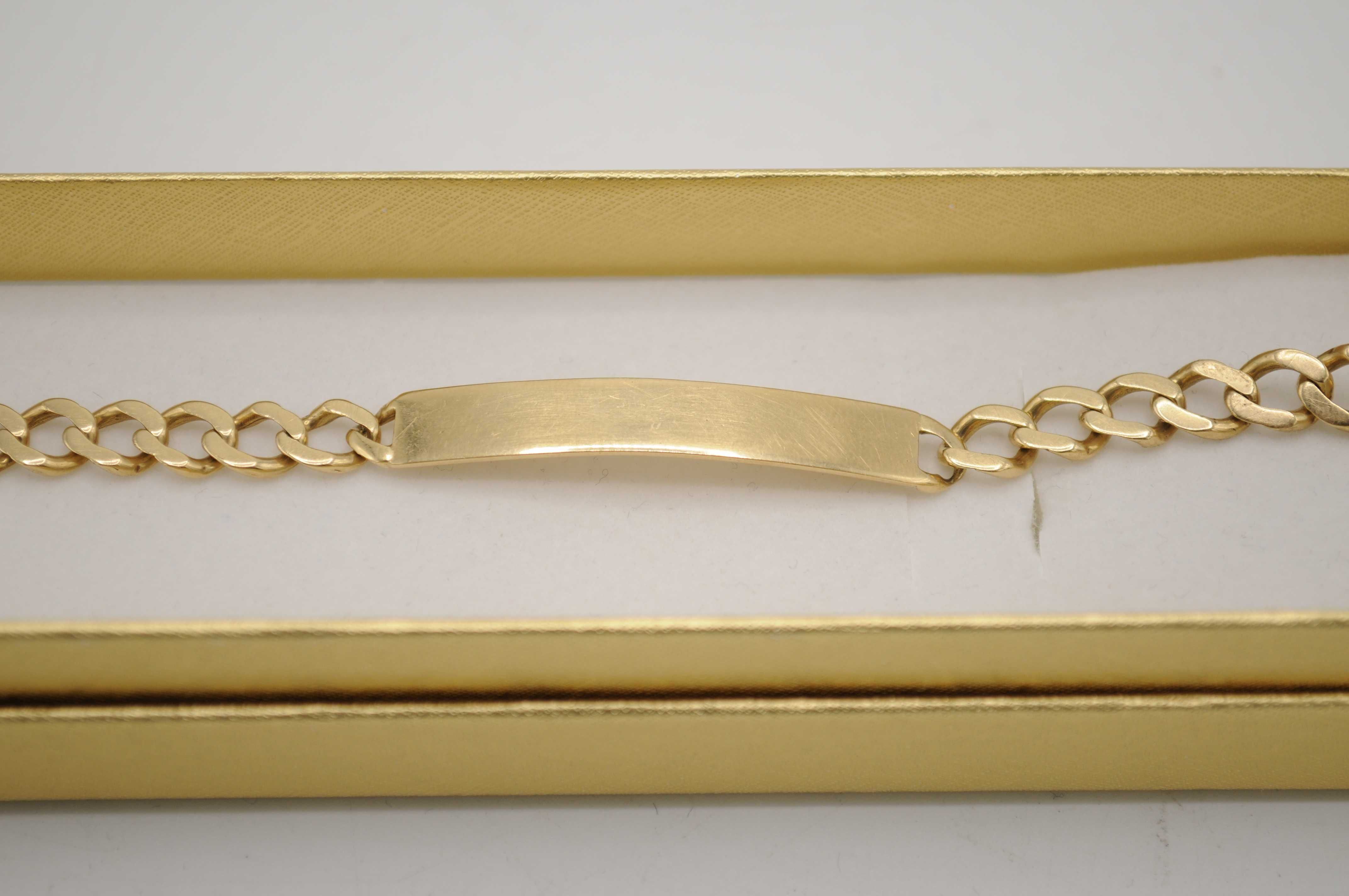 Złota bransoletka wyrób jubilerski 585 - 14,40 g.