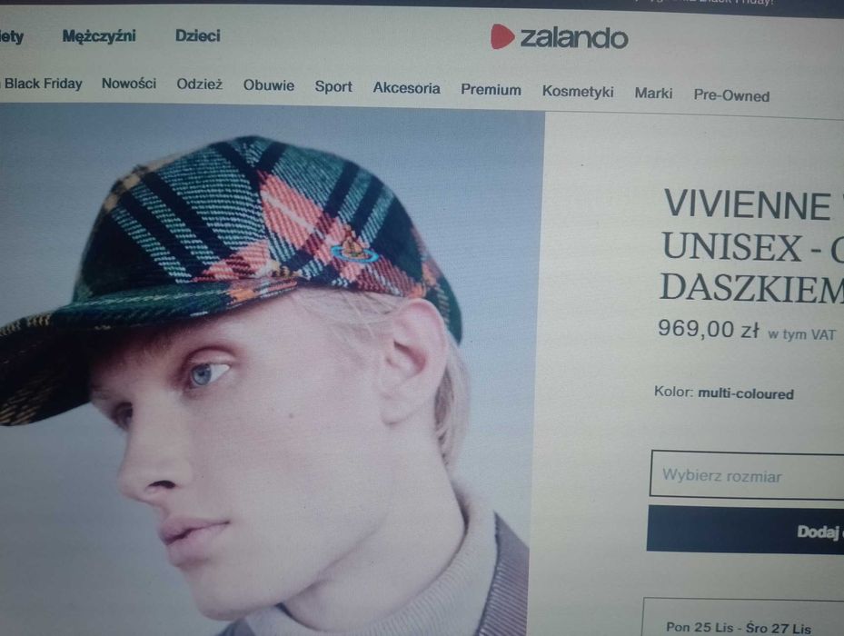 Flanelowa czapeczka z daszkiem zimowa welniana FINSHLEY HARDING uk