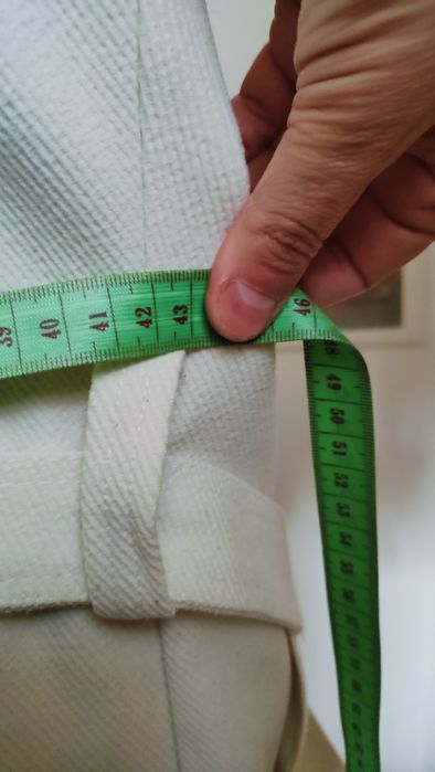 Casaco traçado cor pérola