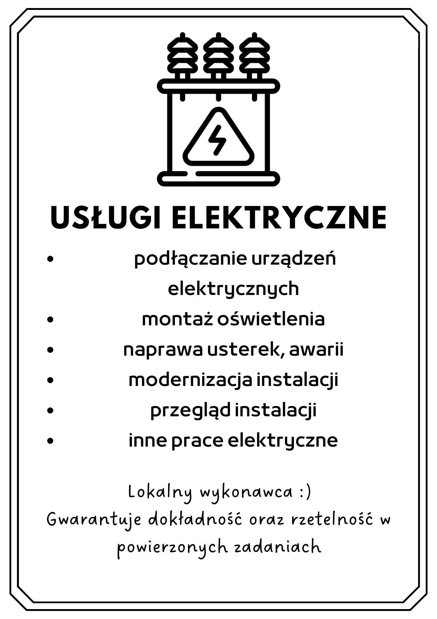 Elektryk, usługi elektryczne Łódź