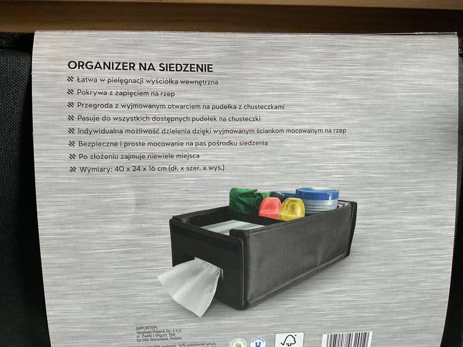 Akcesoria do samochodu Organizer na siedzenie