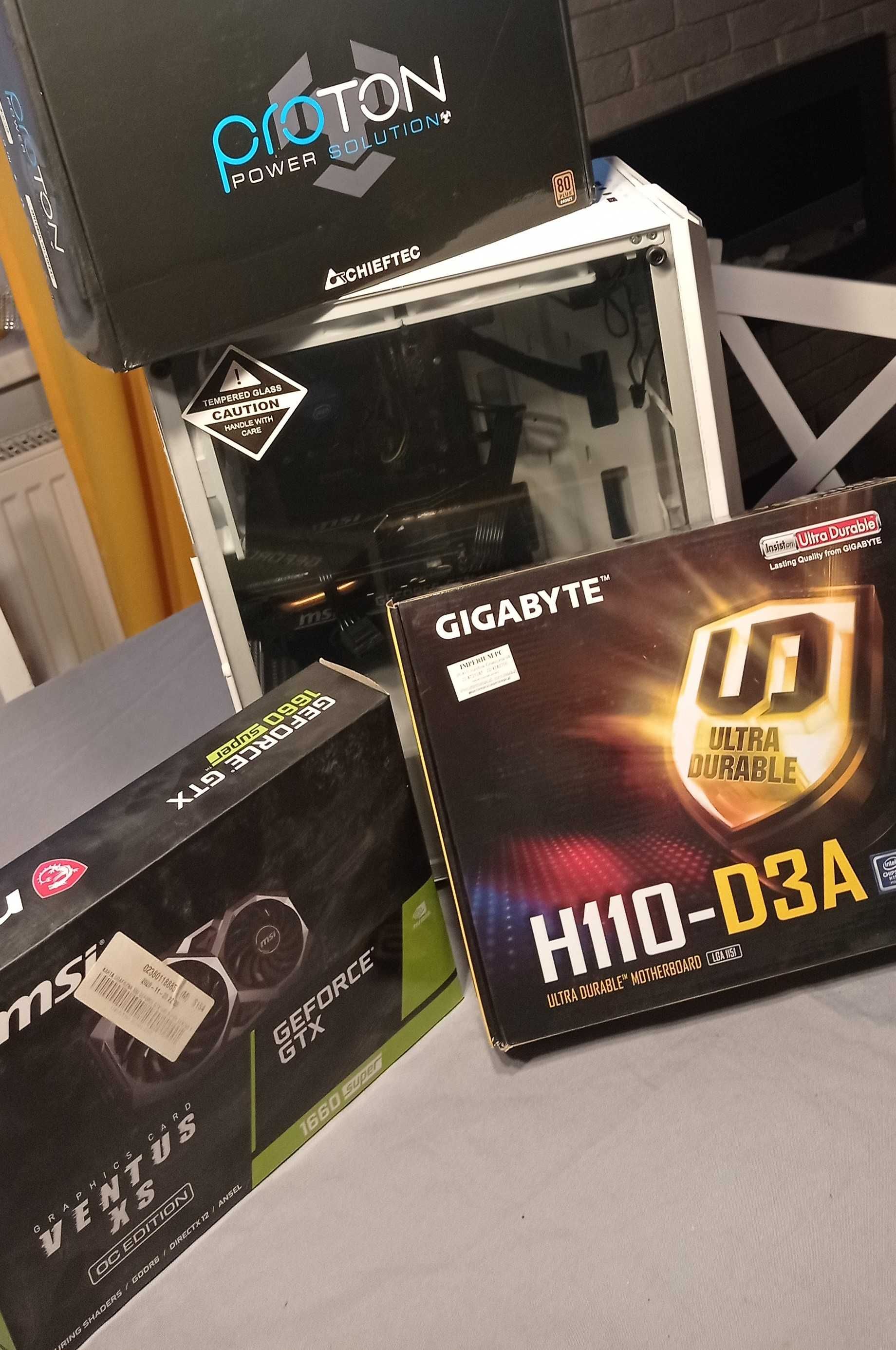 Komputer Gamingowy Intel , GTX 1660 SUPER, 16 GB DDR4 | nowe części