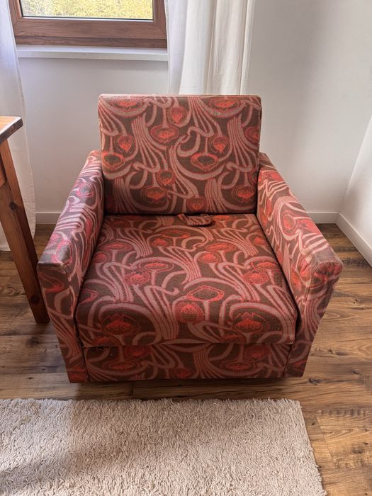 Fotel rozkładany, łóżko