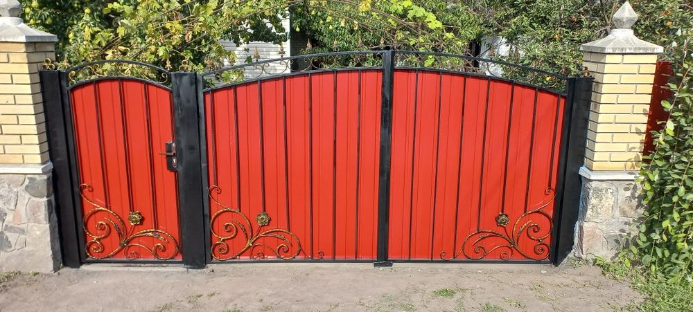 Ворота,установка заборов.Навесы для авто,поднавесы.