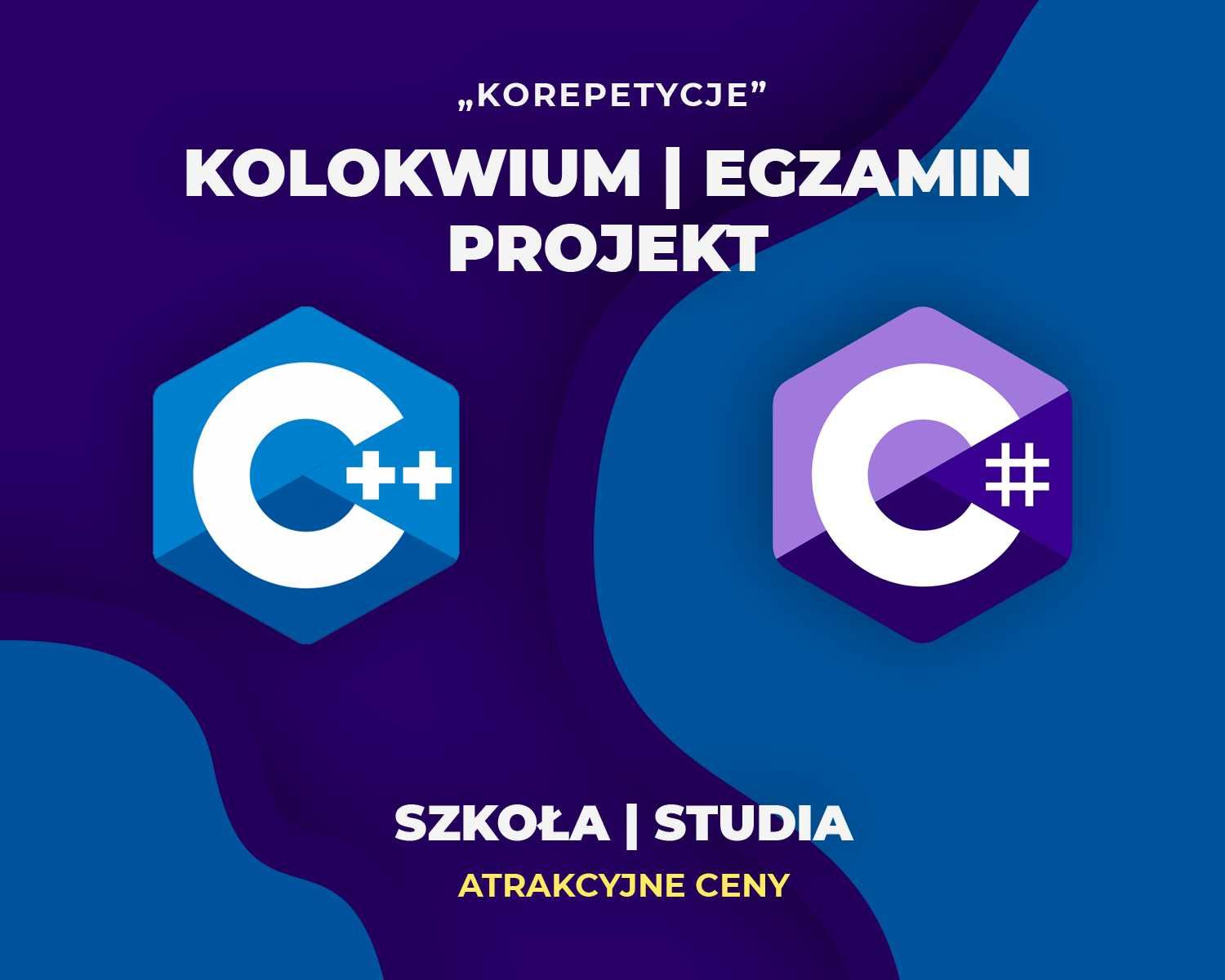 Programowanie C++ C# Korepetycje Projekty