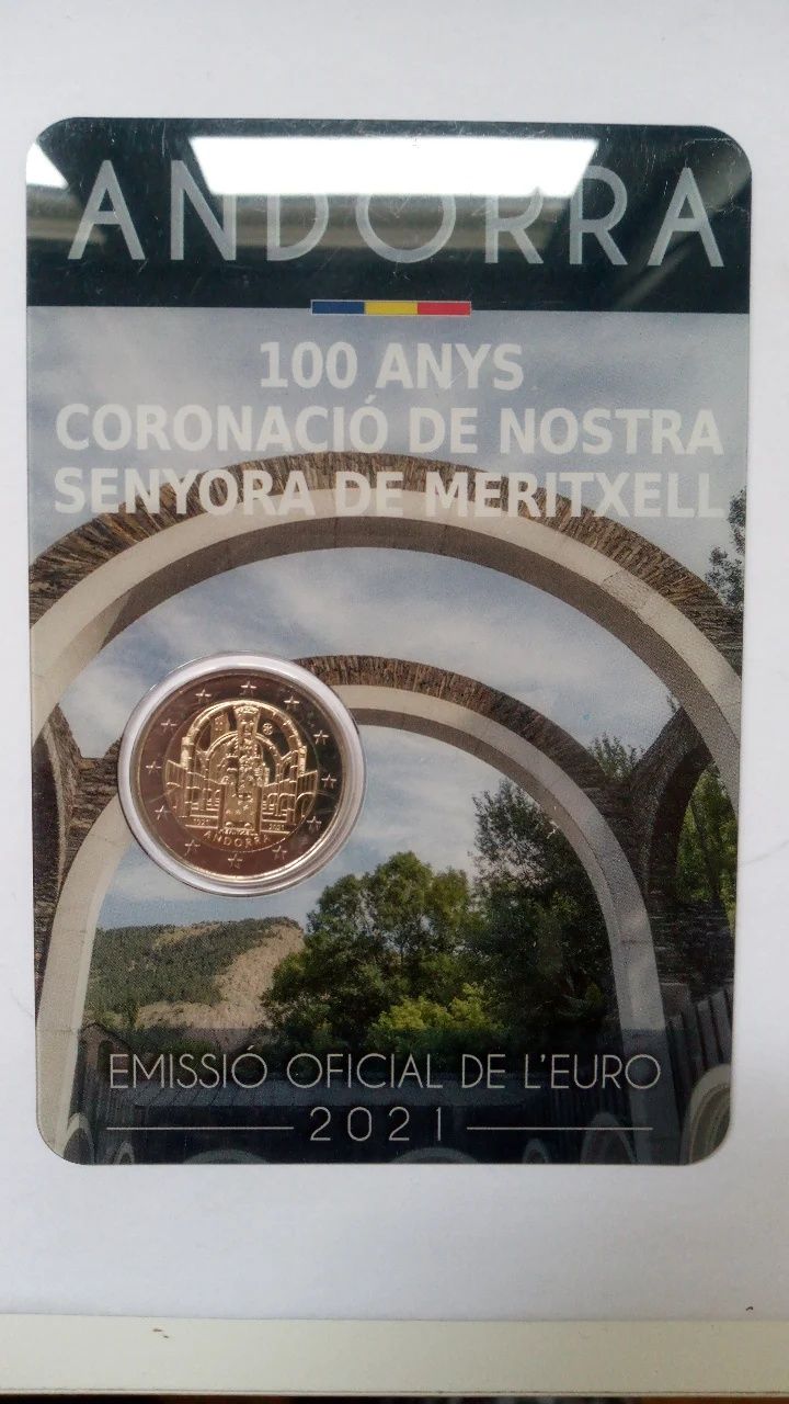 Moeda de 2 euros de Andorra - Coroação da Nossa Senhora do Meritxell