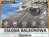 Osłona balkonowa 75x600cm