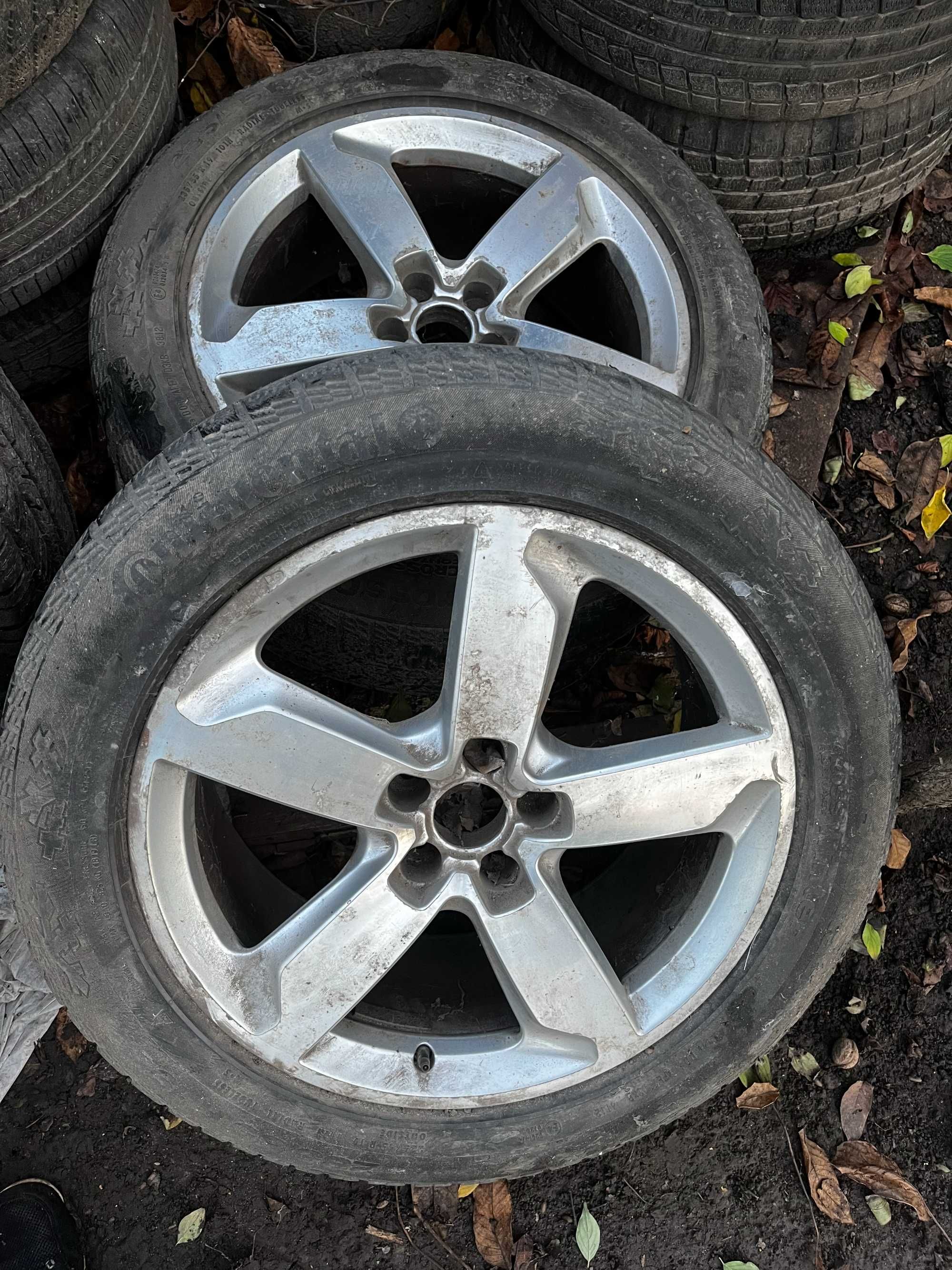 Диски Audi Q5 5x112 с зимней Continental 235 55 19