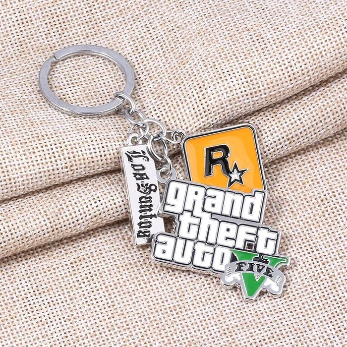 Брелок для ключей GTA V Grand Theft Auto PS4 Xbox РС game PS5 ГТА игры