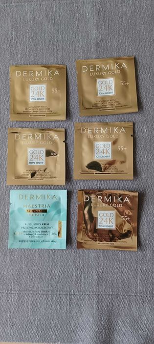 DERMIKA MAESTRIA i DERMIKA LUXURY Gold, krem, kremy 55+/60+