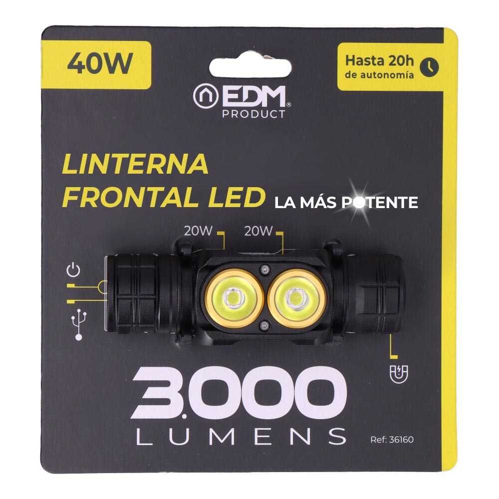 Lanterna Frontal 3.000LM EDM