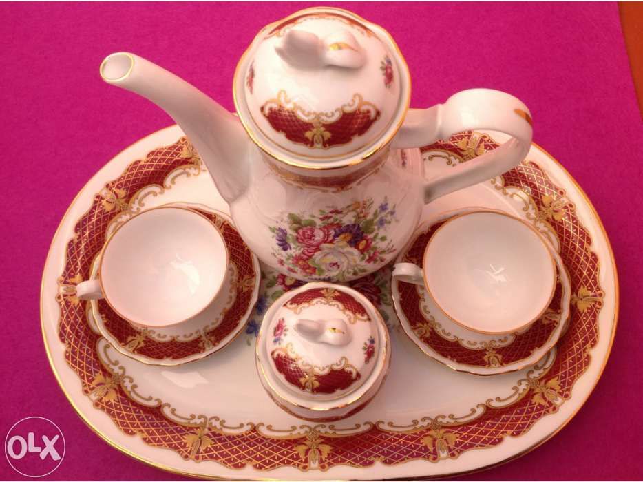 Conjunto de café, porcelana Limoges PF