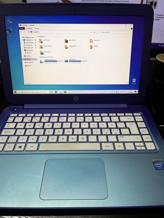 Ноуьбук HP Stream Notebook PC 13 intel Celeron CPU N2840 ОЗП 2ГБ