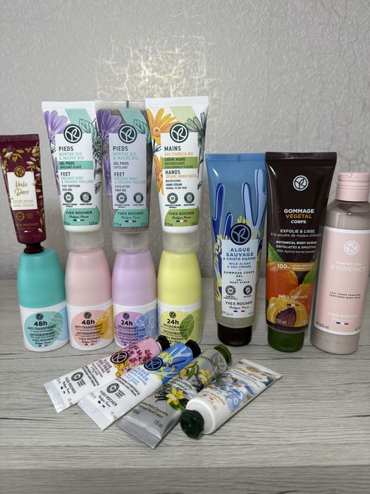 Набір крем+скраб/гель. Крем для рук 30 мл, 75 мл Ів Роше