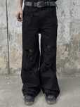 baggy flared distressed jeans opium y2k