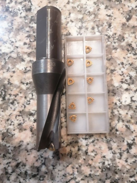 Wiertło wnt na płytki wymienne fi 23.  Tokarka,  frezarka cnc + Płytki
