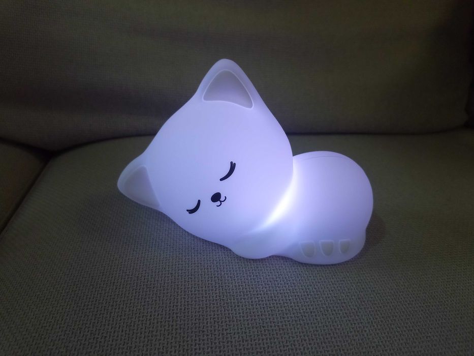 Luz De Presença Gato Silicone (Sensível ao Toque)