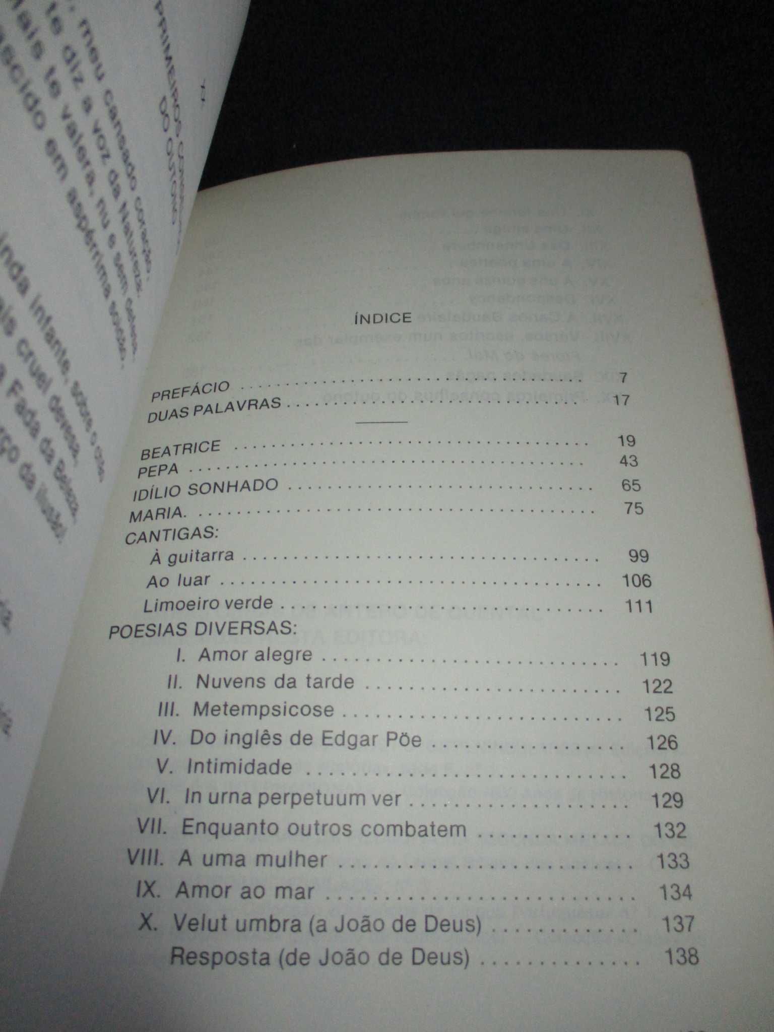 Livro Primaveras Românticas Antero de Quental