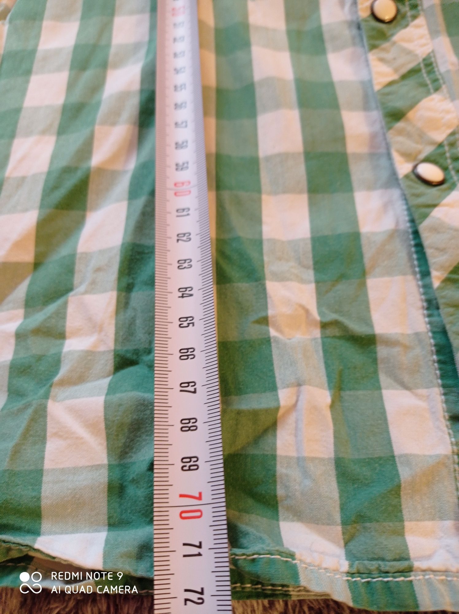 Koszula męska w kratę rozmiar L denim
