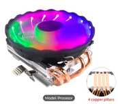 Wentylator chłodzenie procesora tishric amd am3 am4 intel lga1150 led