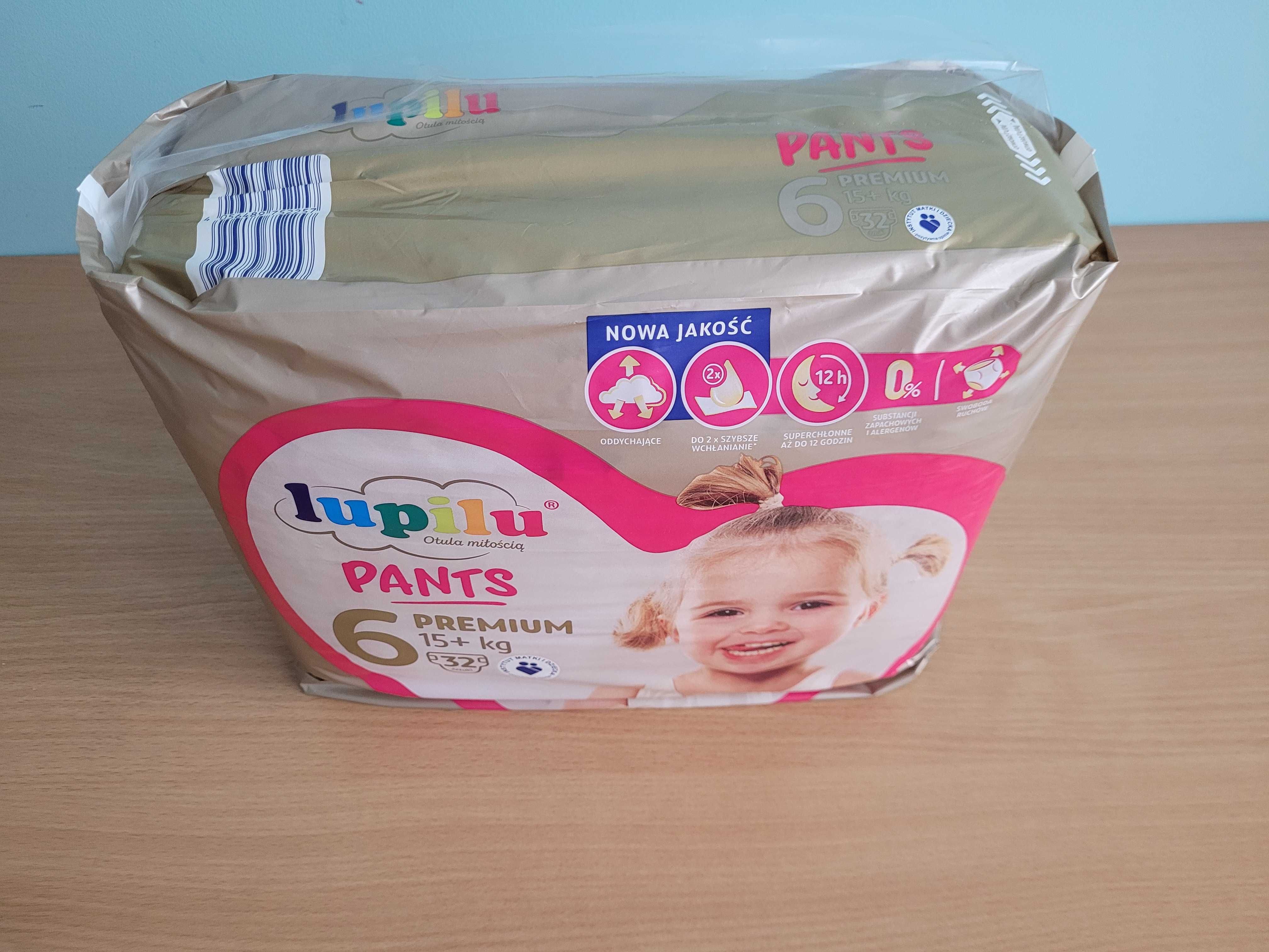 Pieluchy Lupilu Pants Premium 6, +15kg, 32szt