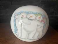 Porcelanowa skarbonka bałwan Royal Doulton 1985